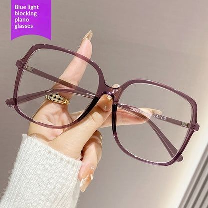 Black Oversized-frame Glassesperfect For A No-makeup Look