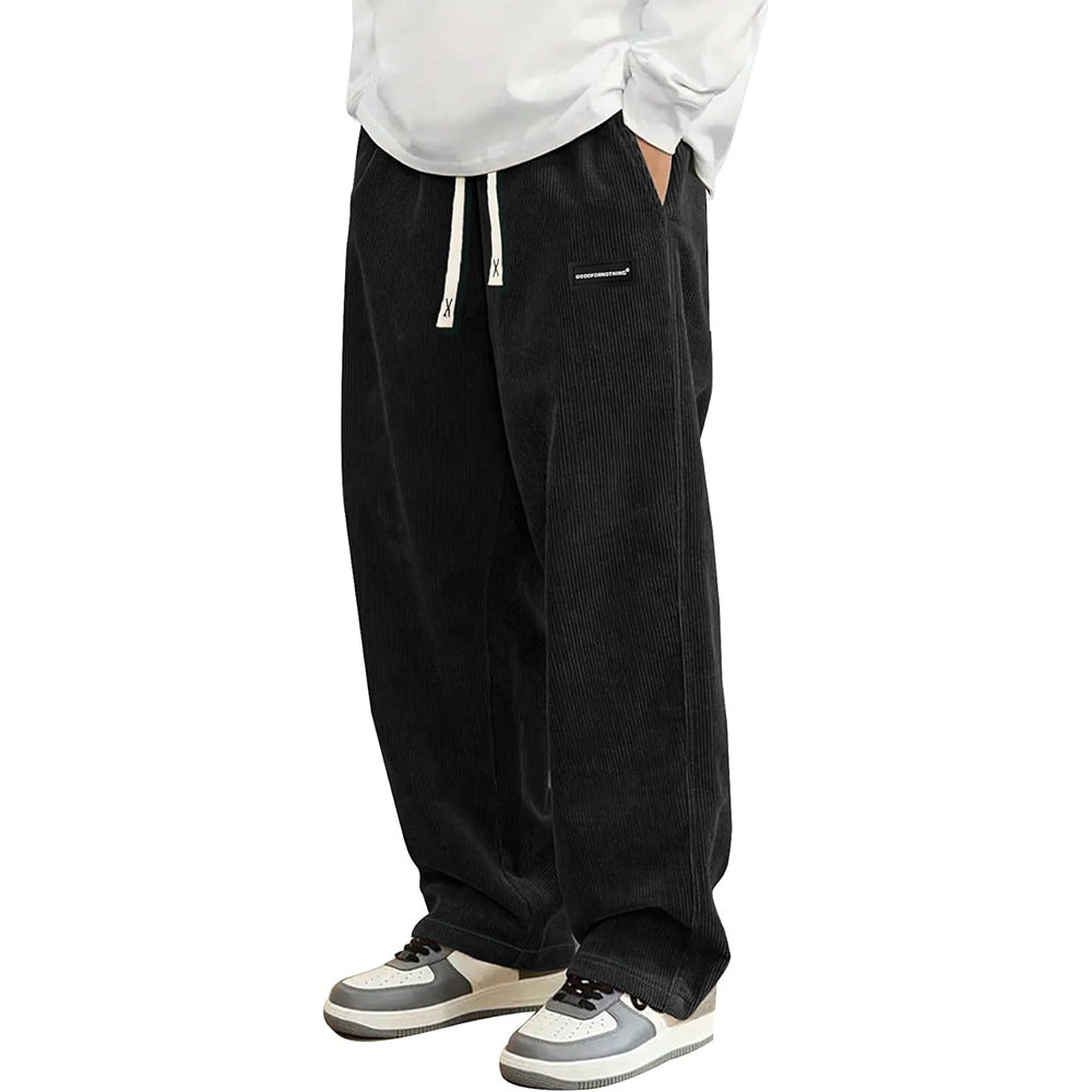 Corduroy Straight-leg Wide-leg Casual Pants