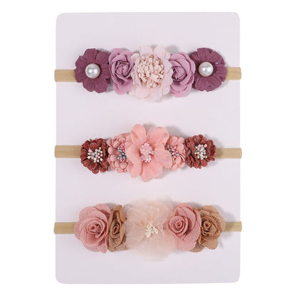 Nylon Fine Hair Band Girls' Headdress Flower