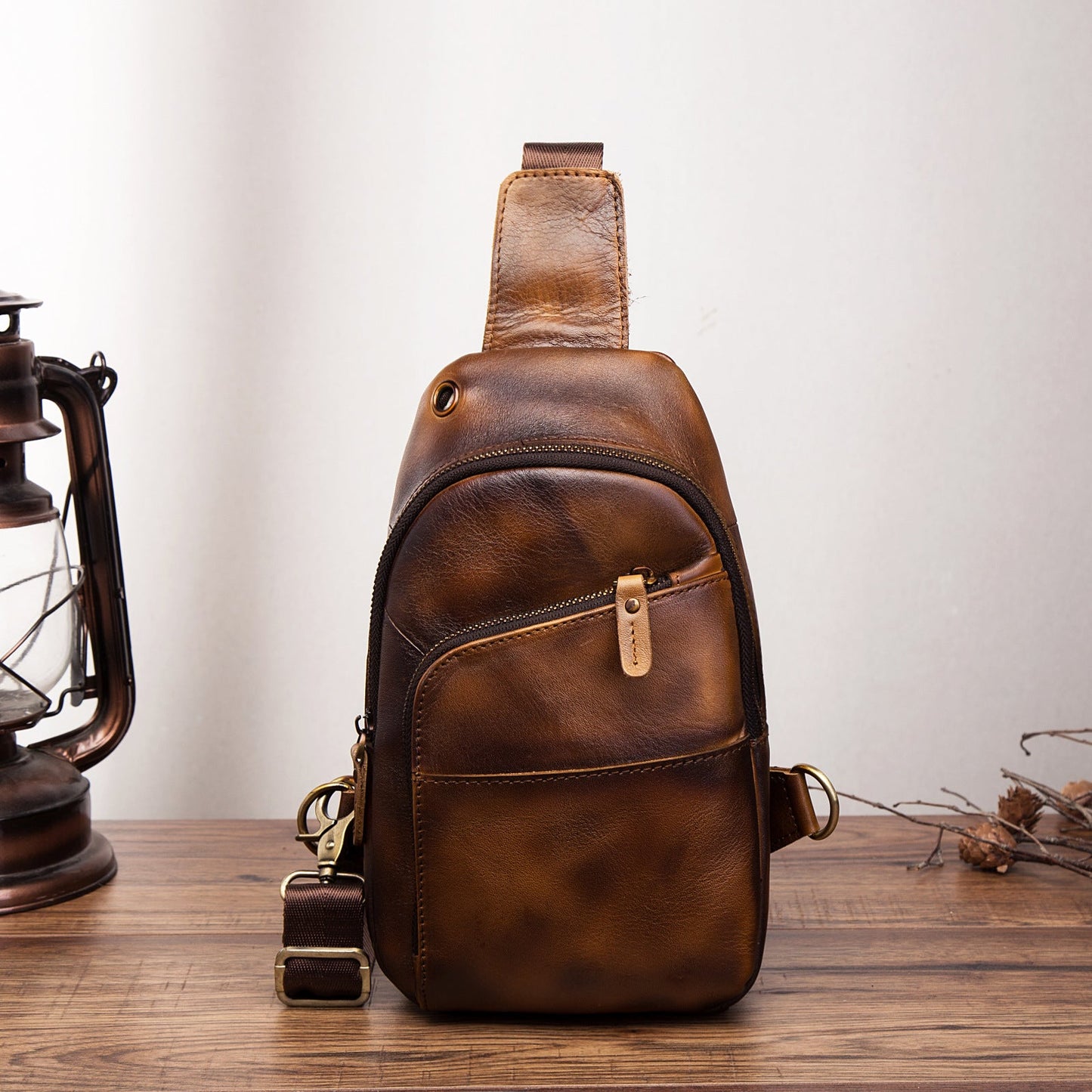 Men's Retro Outdoor Multi-Functional Crossbody Bag