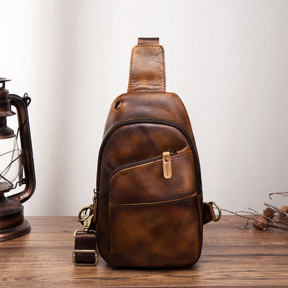 Men's Retro Outdoor Multi-Functional Crossbody Bag
