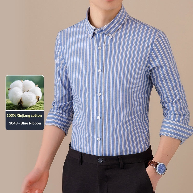 Mens Cotton Fashion Casual Breathable Shirt