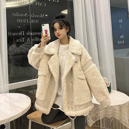 All-match Women's Clothing With Plush Thick Fur