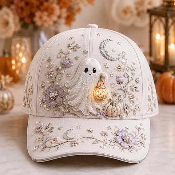 3D Pumpkin Cat Bat Baseball Cap
