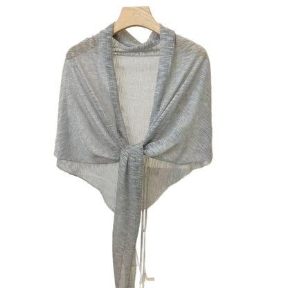 Summer Sun-Protective Knitted Scarf Cheongsam Shawl