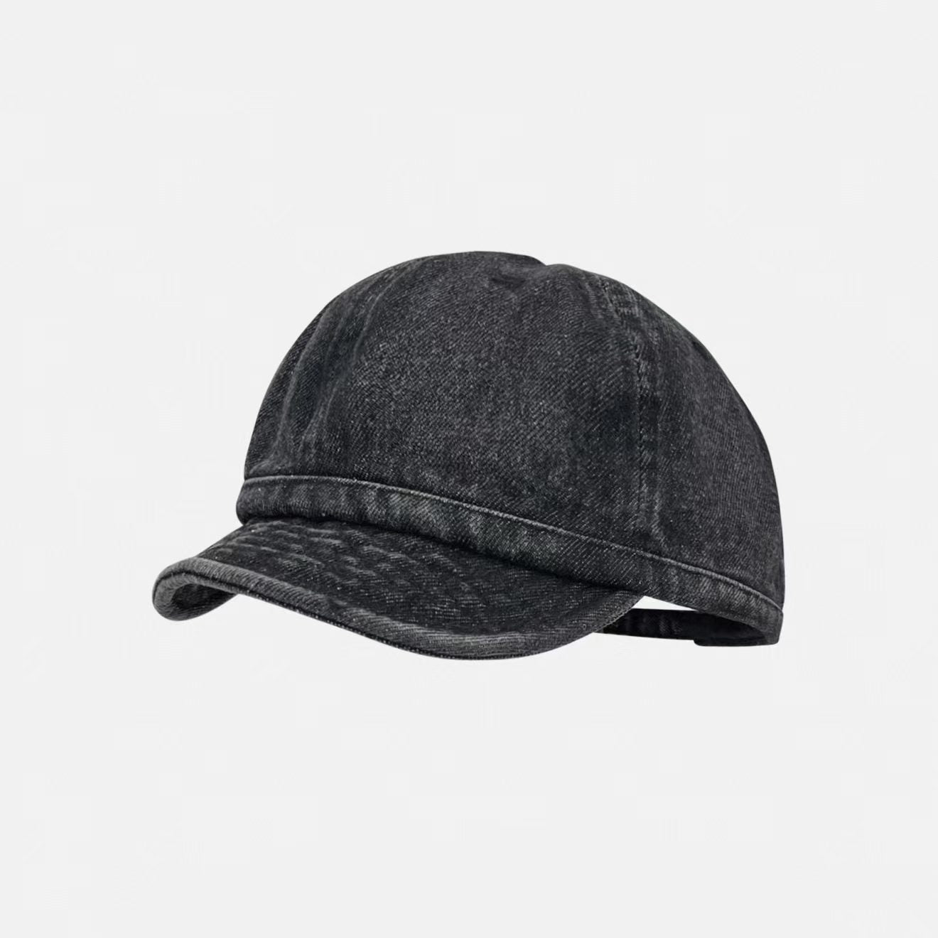Japanese-style Retro Water-washed Gradient Brimmed Baseball Cap, Cool And Unique Glossy Board-aged Soft-top Baseball Cap With A Floppy Brim