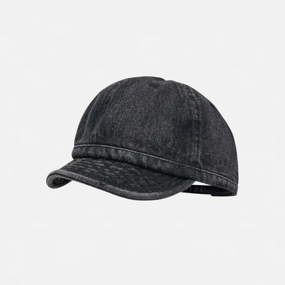 Japanese-style Retro Water-washed Gradient Brimmed Baseball Cap, Cool And Unique Glossy Board-aged Soft-top Baseball Cap With A Floppy Brim