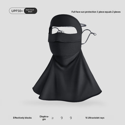 Summer Cycling Full-Face Sun-Protective Mask And Hat Combo