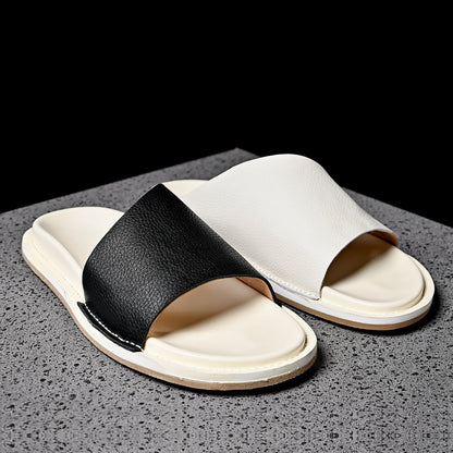 Mens Outdoor Casual Sandals Non-slip Trendy Beach Slide Sandals