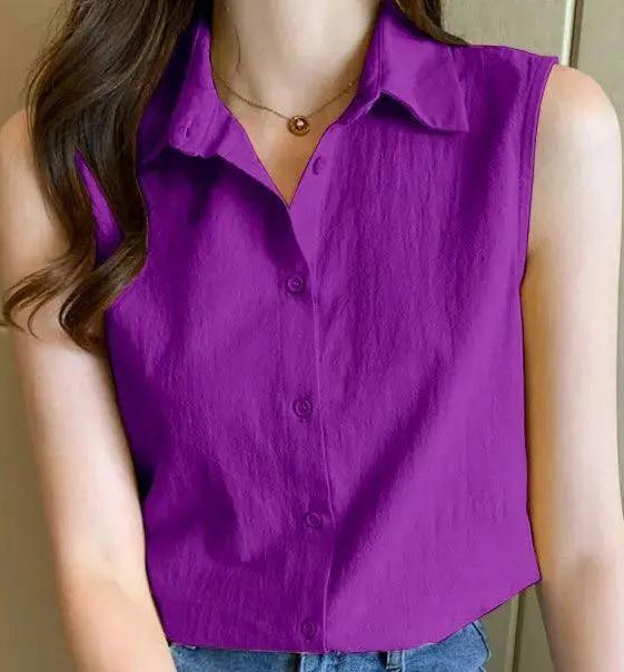Womens Loose Western-style Bottoming Vest Top