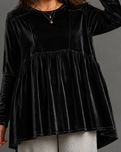 Long-sleeve T-shirt Womens Loose-fitting Top