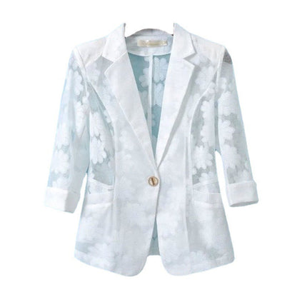 Lace Petite Blazer For Women Outerwear