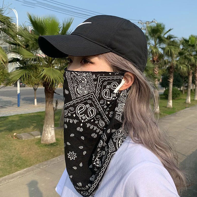 Sun-protective Face Mask Ice Silk Ear-loop Style Neck Gaiter