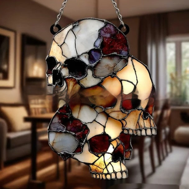 Halloween Decor Raven Gothic Acrylic Pendant