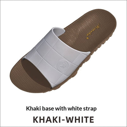 Mens Non-absorbent Rubber-soled Casual Slippers