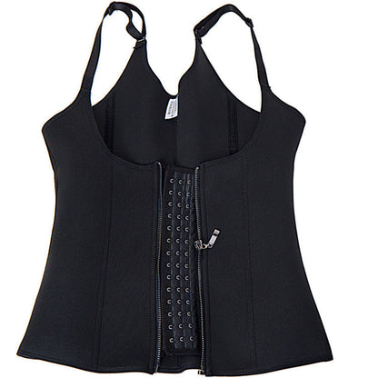 Women's Three-Row Buckle Corset Waist Belt Manufacturer Wholesale Shapewear Seamless High-Waist Tight-Fitting Body Shaping Waist Cincher