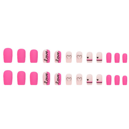 Manicure Valentine's Day Fake Nails Love