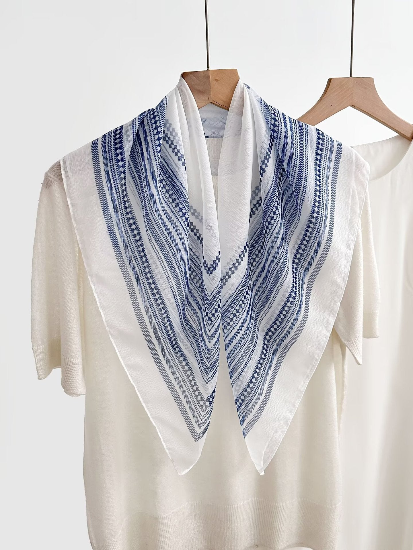 New Breathable Versatile Silk Chiffon Scarf For Women, Also Usable As A Shawl