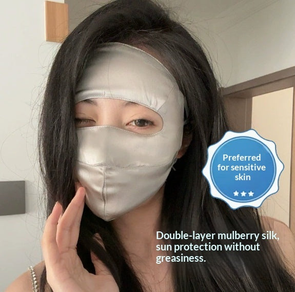 Silk Sun Protection Face Mask Silk For Women