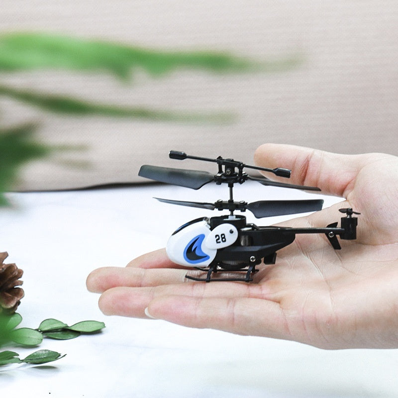 Mini Helicopter 35 Channel Crash-Resistant Remote Control  Pocket Fingertip Flyer Model Kids Toy Plane