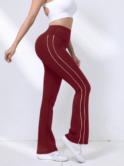 New Yoga Pants With Tummy Control, Flared Pants, Fitness Shaping Long Pants, Butt-Lifting High-Waisted Outdoor Sports Pants For Women
