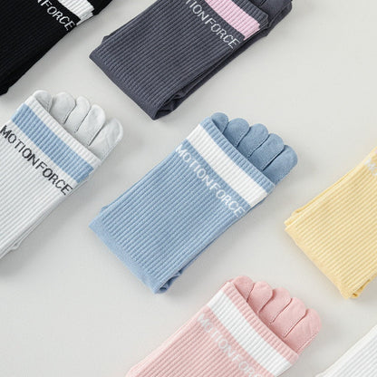 SpringSummer Five-Finger Socks For Yoga And Pilates In Bright Colors For Women