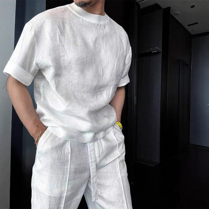 Linen Old Money Style Casual Suit For Men