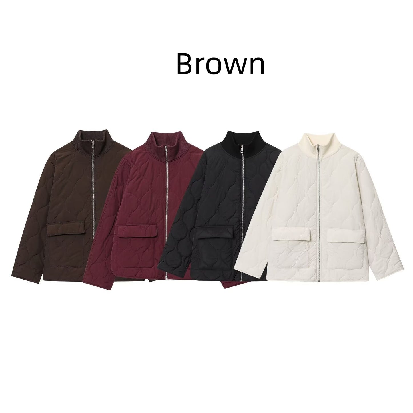 Loose, Oversized Quilted Lightweight Cotton-padded Jacket