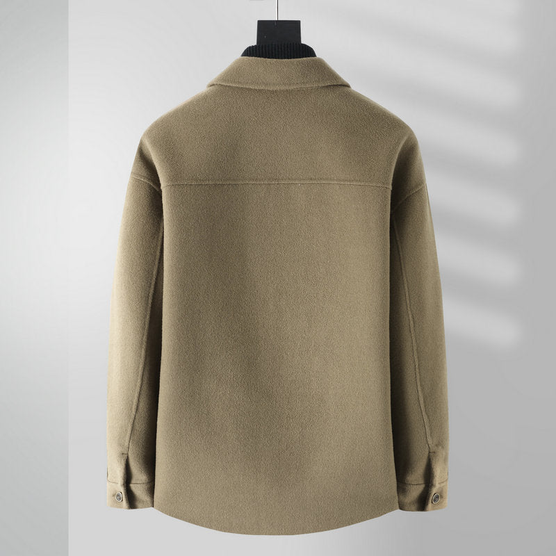 Trench Coat Shirt-style Wool Overcoatnon-cashmere