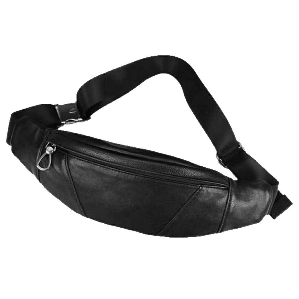 Men's Casual Travel Multi-Functional Leather Waist Bag