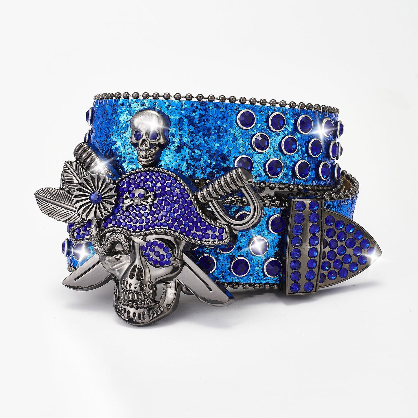 Punk Pirate Rhinestone Punk Fashion Belt