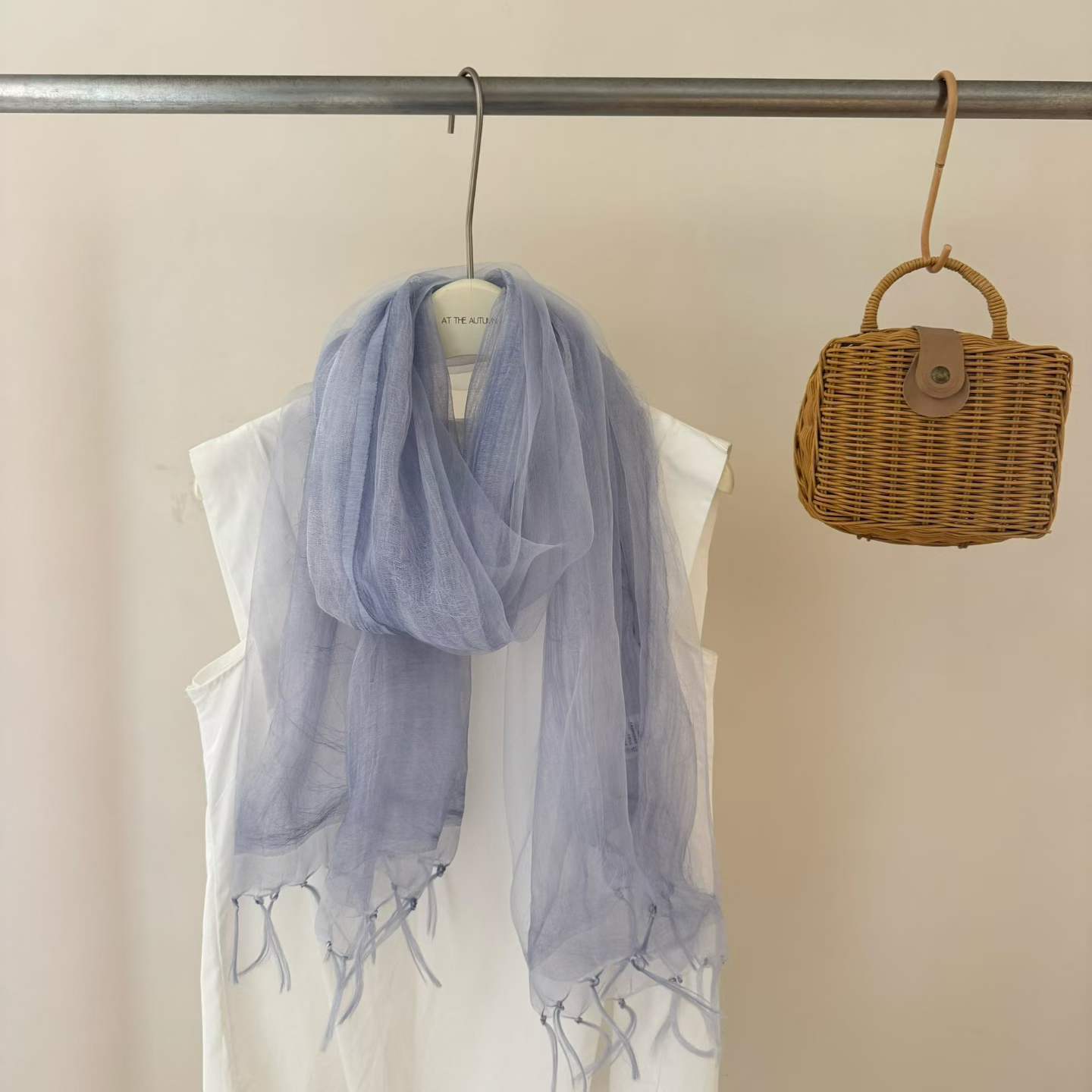 Thin Tassel Soft Organza New Shawl Womens Scarf