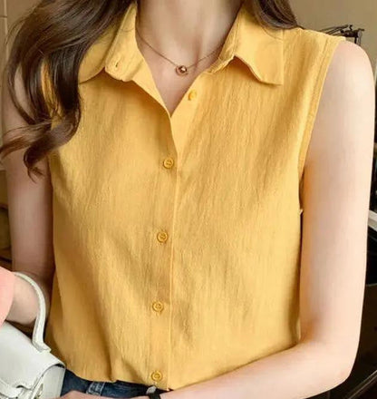 Womens Loose Western-style Bottoming Vest Top