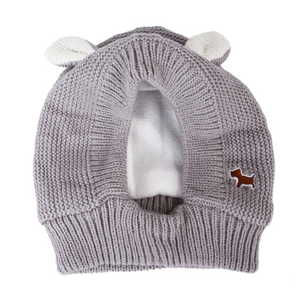 Knitted Large Dog Golden Retriever Warm And Windproof Hat