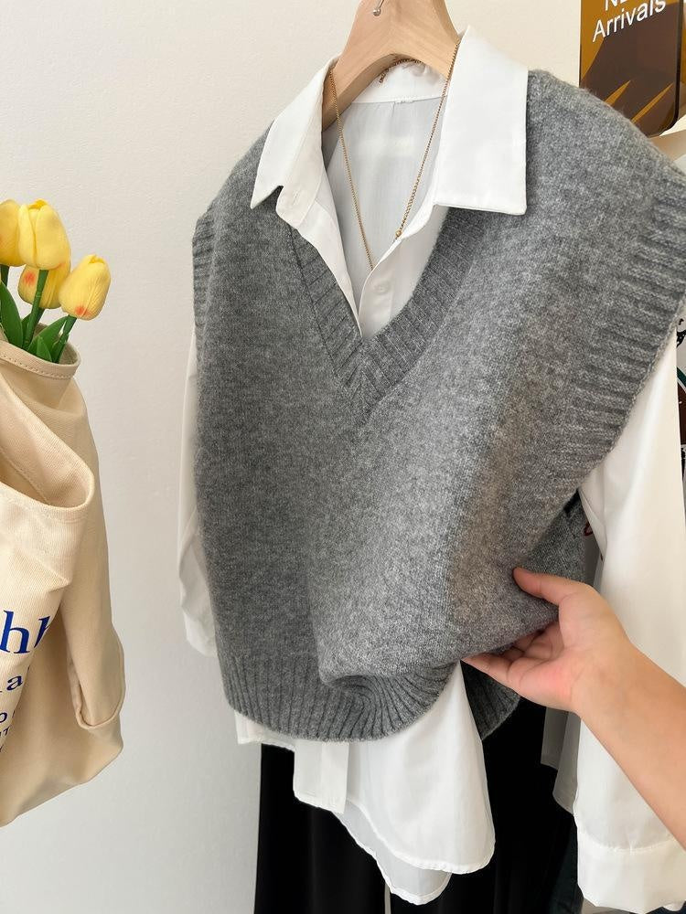 Non-pilling Knitted Vest For Women
