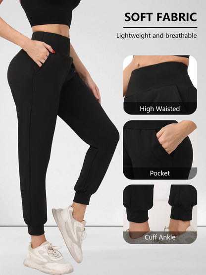 Cross-Border New European And American Women's Loose Sports Pants Running Training Leggings Pocket Casual Quick-Drying Fitness Pants