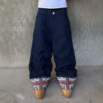 Hip-hop Straight-leg Wide-leg Pants Loose-fitting Casual Trousers