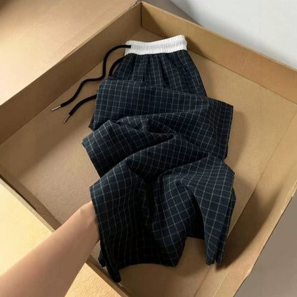 High-waisted, Draping Wide-leg Pants For Women