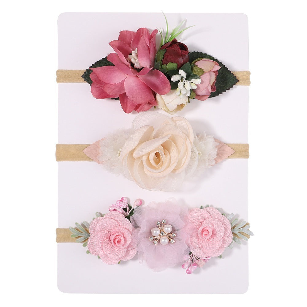 Nylon Fine Hair Band Girls' Headdress Flower
