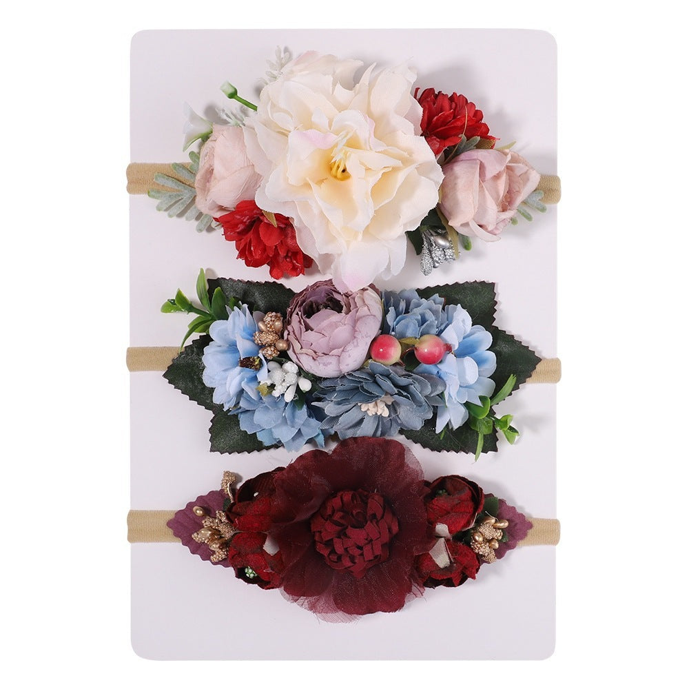 Nylon Fine Hair Band Girls' Headdress Flower