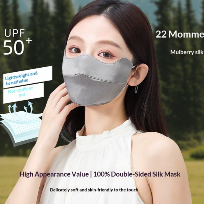 Silk Sun-protective UV-blocking Breathable Face Mask