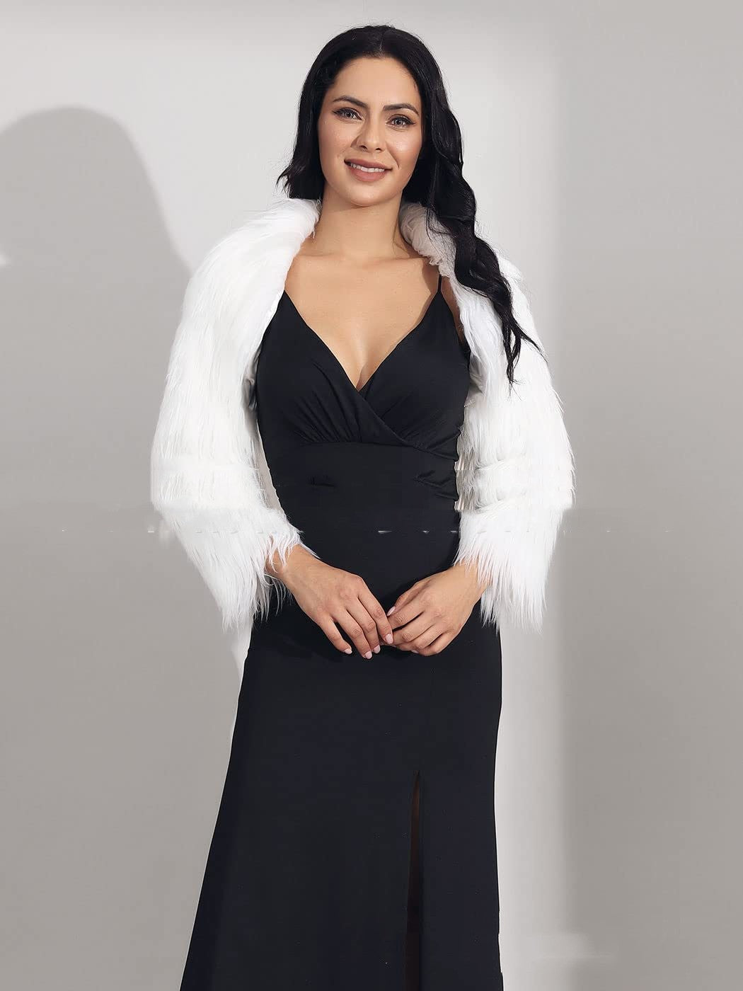 Ultra Short Faux Fur Coat Women's Clothing
