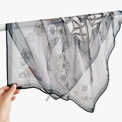 New Breathable Versatile Silk Chiffon Scarf For Women, Also Usable As A Shawl