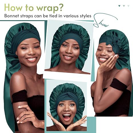 Long Double-layer Silk Sleep Cap Long-tube Hat With Elastic Brim Made From Mulberry Silk