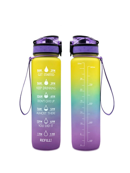 1000ml Transparent Kawaii Water Bottle with Infuser