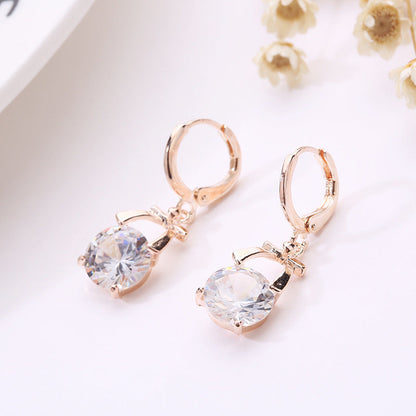 Crystal Jewelry Set with Butterfly Pendant