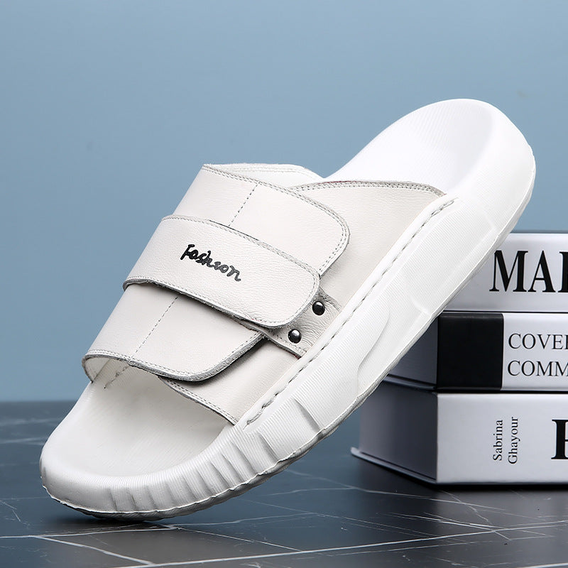 Outdoor Non-slip Abrasion-resistant Sandals Made From Full-grain Cowhide