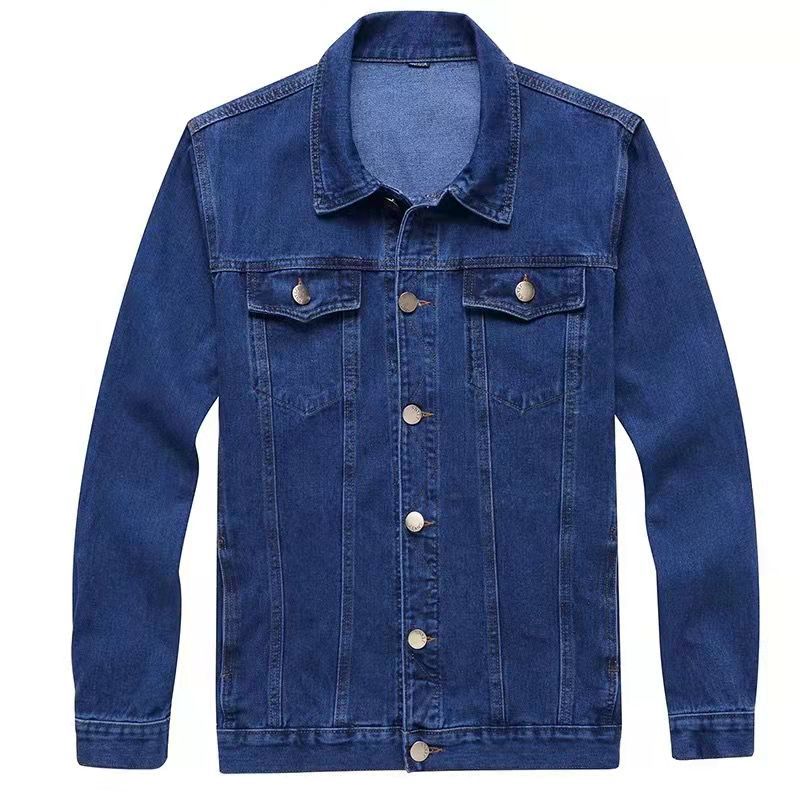 Mens Relaxed-fit Denim Jacket Casual Workwear Style