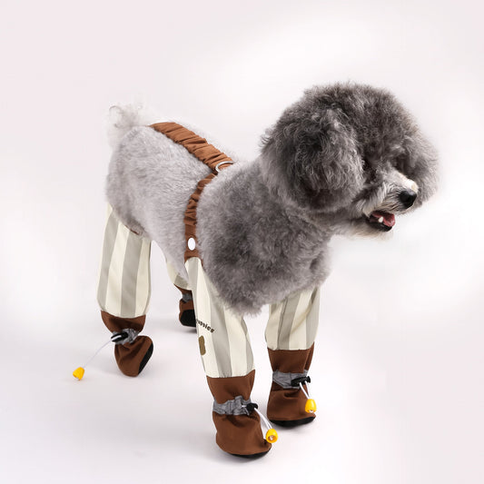 Autumn And Winter Dog Outing Dustproof Pants Skinny Clothes
