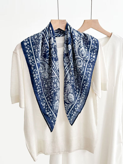 Women's Vintage High-end Outer Silk Scarf